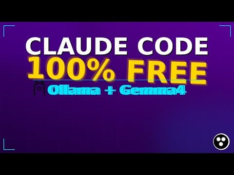 Run Claude Code Free with Ollama & Gemma4